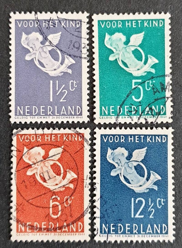 NVPH 289-292 GESTEMPELD KB NUNSPEET