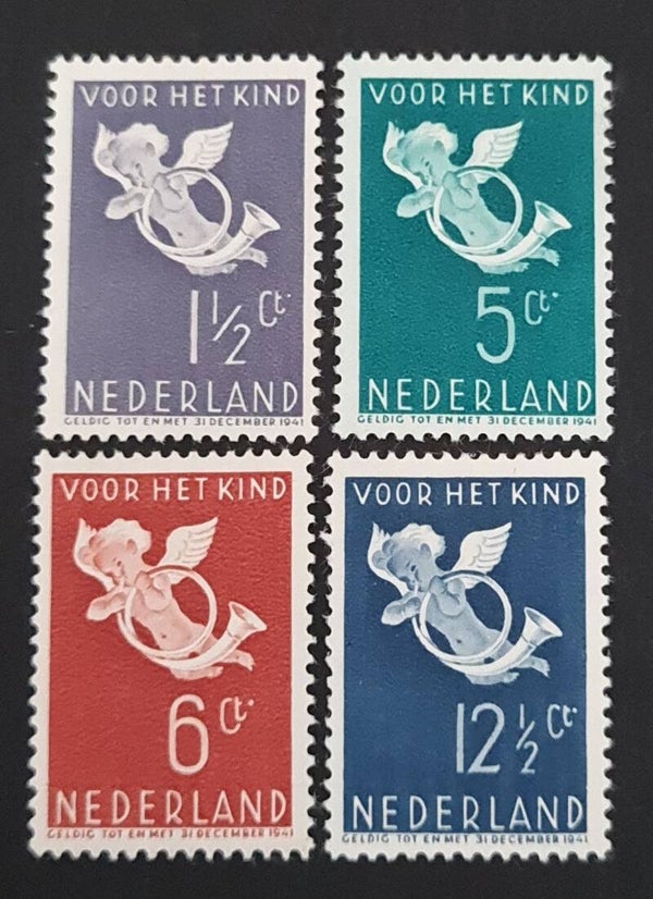 NVPH 289-292 ONGESTEMPELD