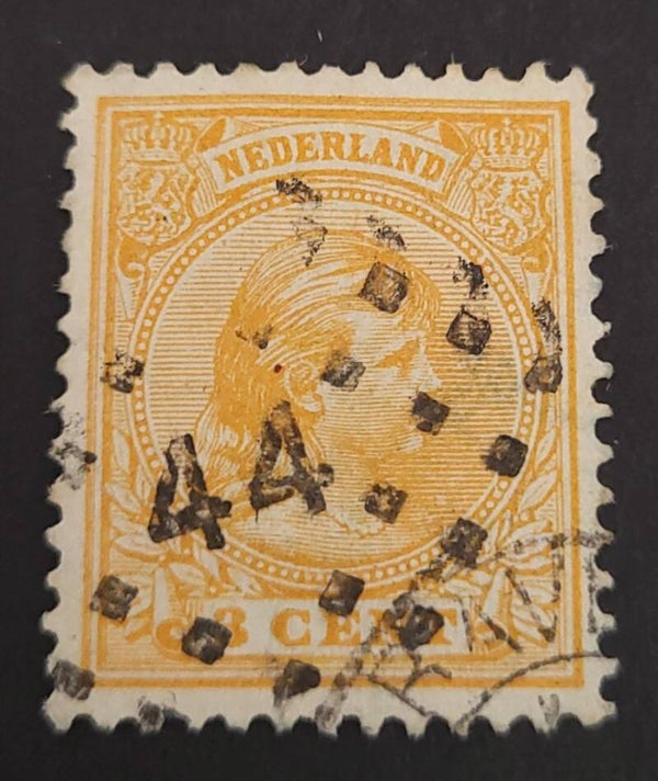 NVPH 34 PUNTSTEMPEL 44('S-GRAVENHAGE)