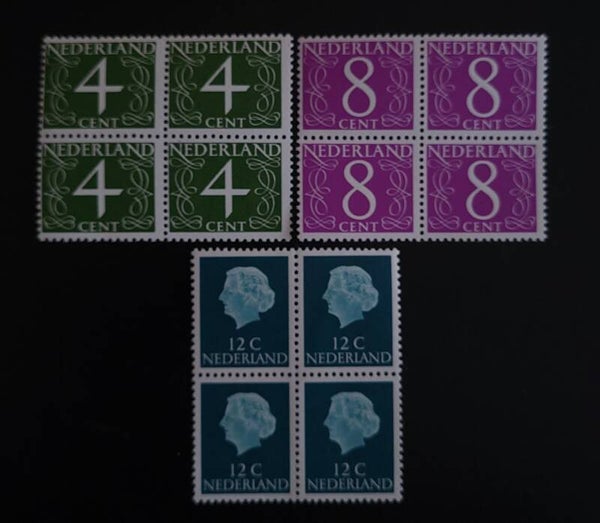 NVPH 774-776 BLOK VAN 4 POSTFRIS