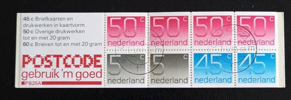 POSTZEGELBOEKJE PB 25A GESTEMPELD