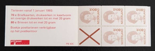 POSTZEGELBOEKJE PB 43C POSTFRIS