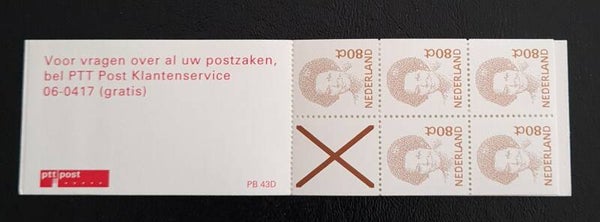 POSTZEGELBOEKJE PB 43D POSTFRIS