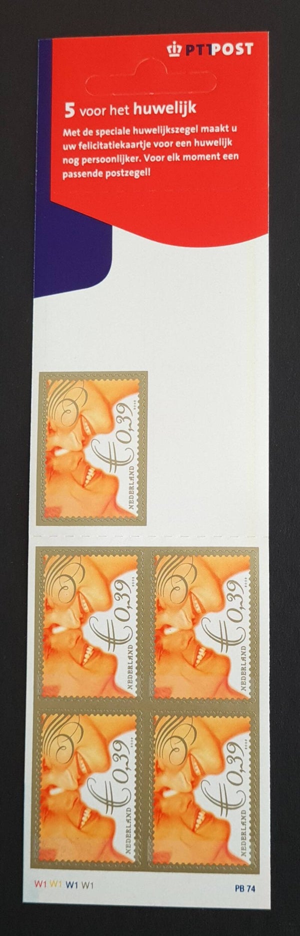 POSTZEGELBOEKJE PB 74 POSTFRIS