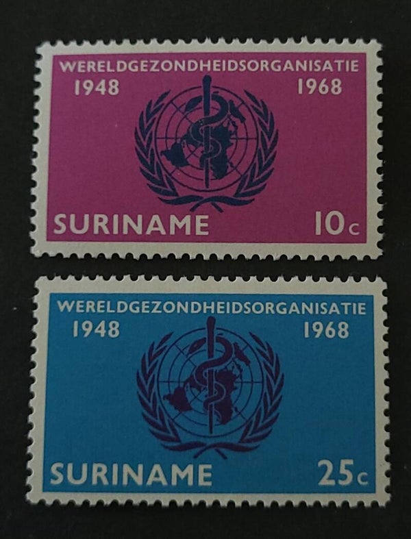 SURINAME NVPH 495-496 POSTFRIS
