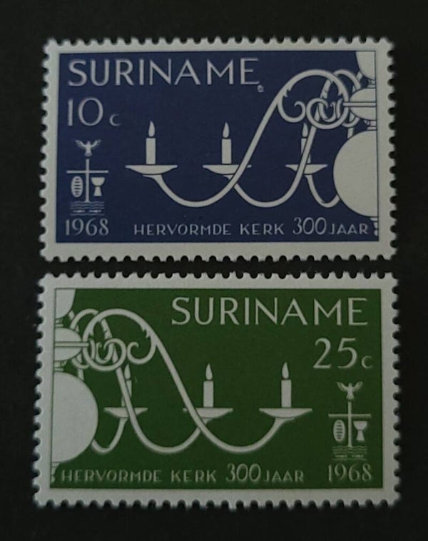 SURINAME NVPH 497-498 POSTFRIS