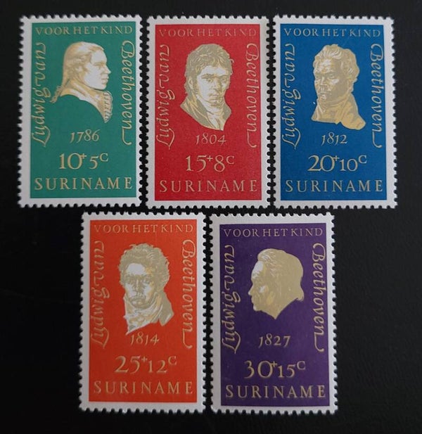 SURINAME NVPH 547-551 POSTFRIS