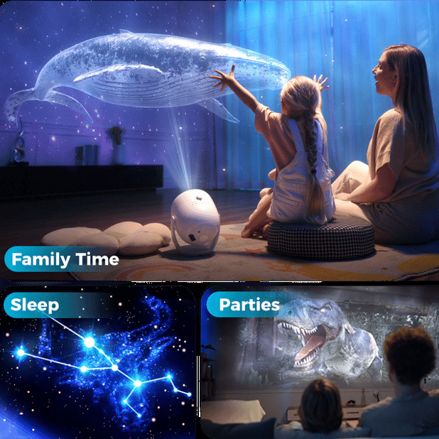High Definition 3D Smart Star Projector
