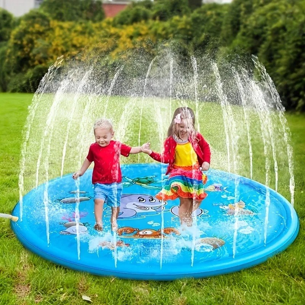 Durable PVC Quick-Inflate Water Spray Play Mat