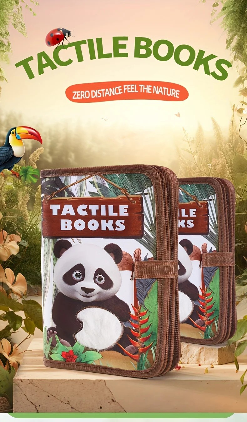 Baby Touch & Learn Book – Montessori Sensory Edition