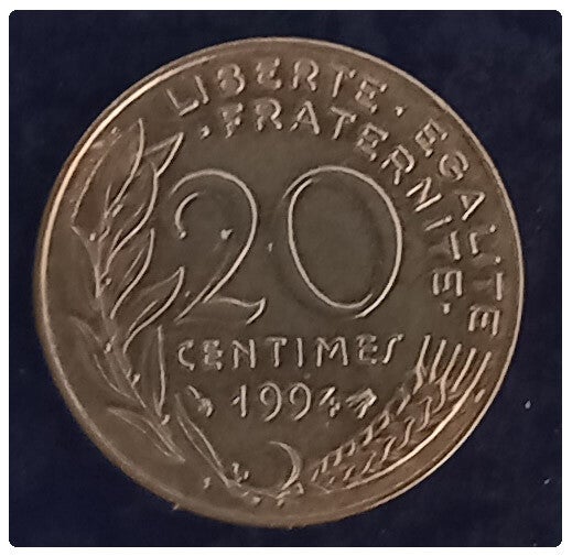 20 centime marianne abeilles année 1994 sup