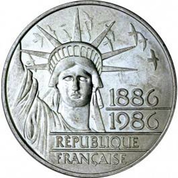 100 franc statue de la liberté année 1986 sup