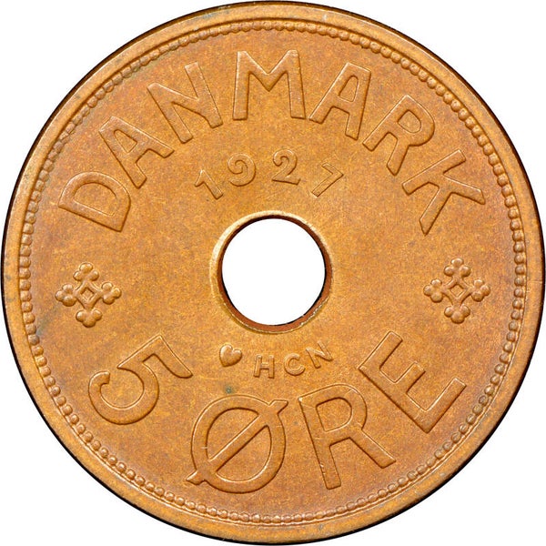 5 ore du Danemark année 1927