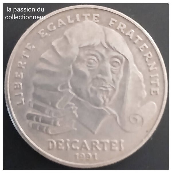 100 francs René Descartes année 1991 ttb