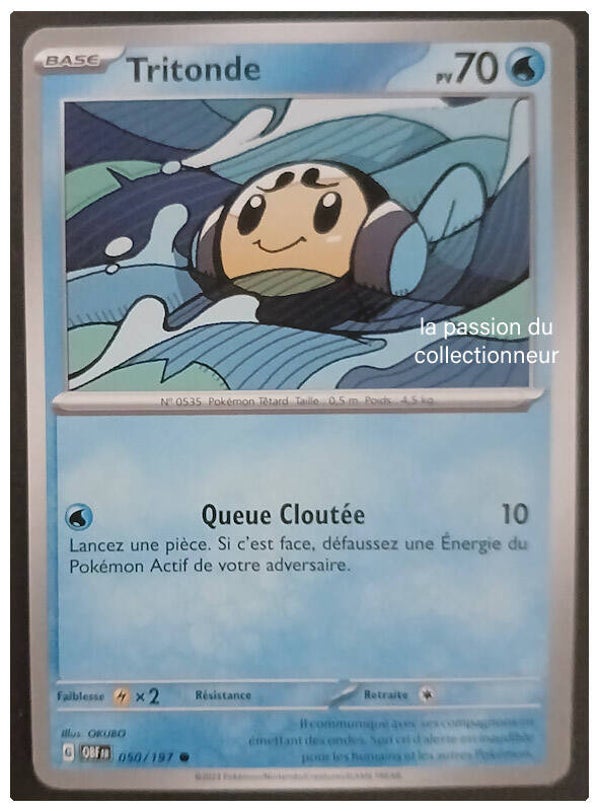 Carte pokémon commune classique de Tritonde 050/197