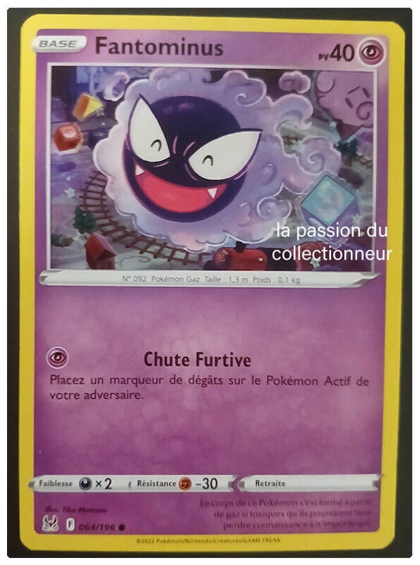 Carte pokémon commune classique de Fantominus 064/196
