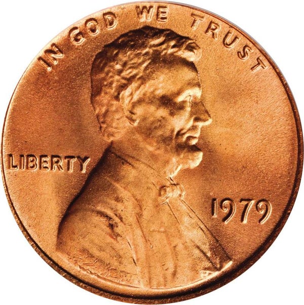 One cent d'Amérique année 1979