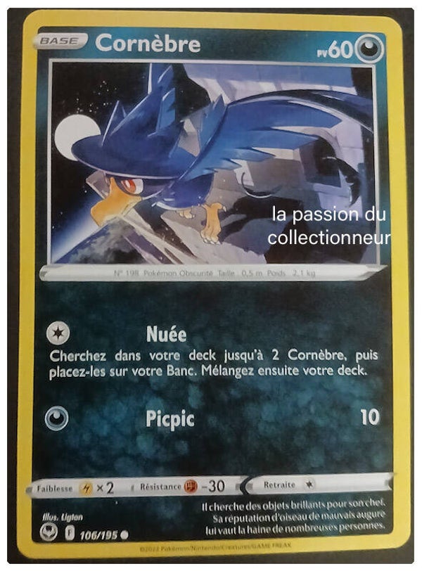 Carte pokémon commune classique de Cornébre 106/195