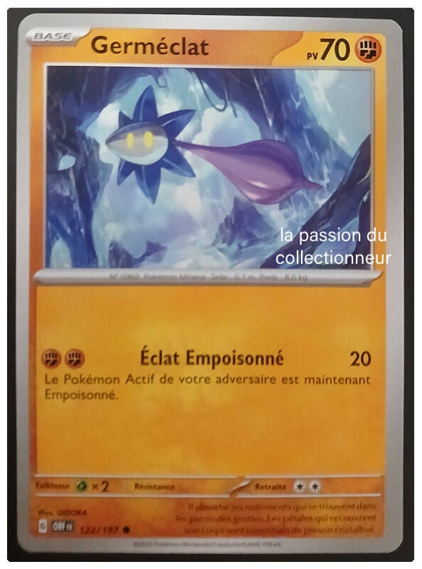 Carte pokémon commune classique de Germéclat 122/197
