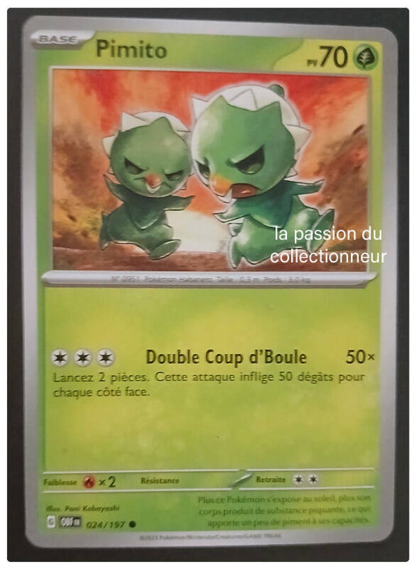 Carte pokémon de Pimito 024/197