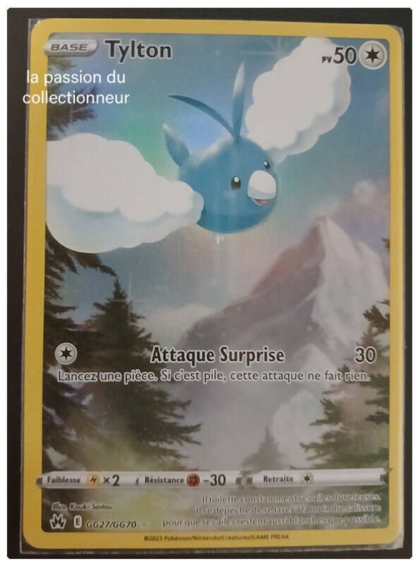 Carte pokémon de Tylton GG27/GG70