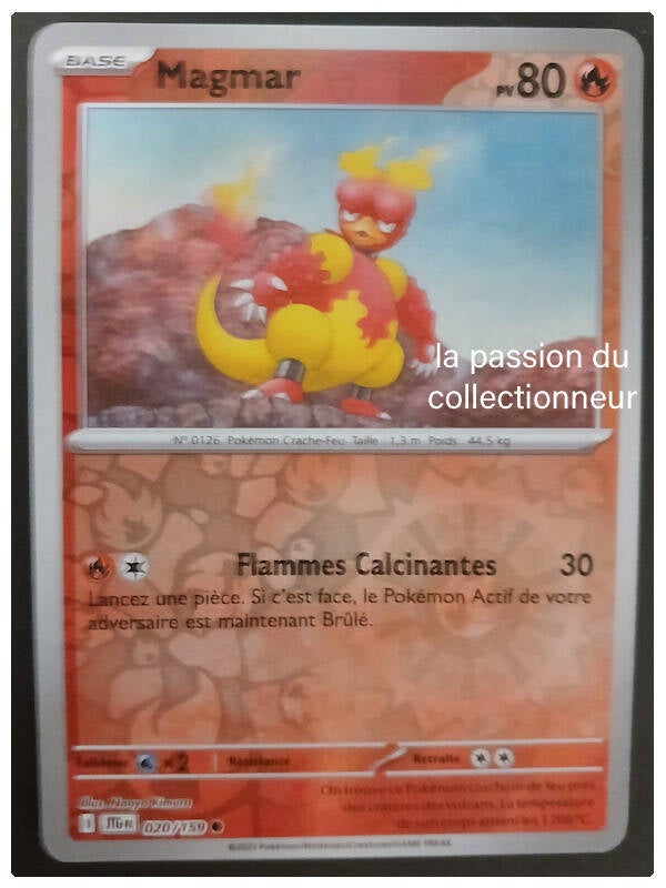 Carte pokémon de Magmar 020/159