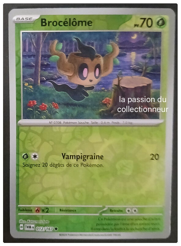 Carte pokémon de Brocélôme 012/167