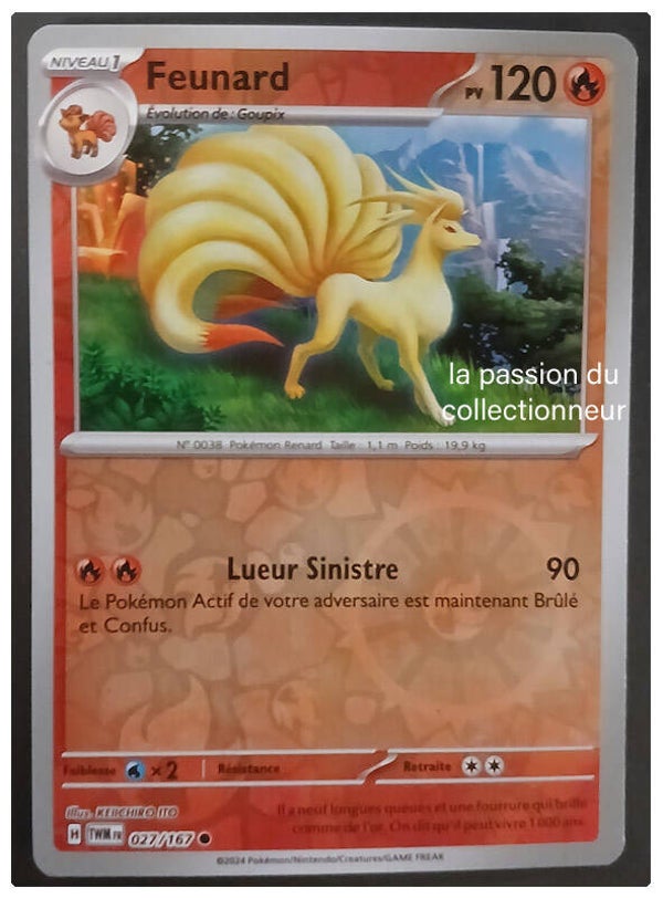 Carte pokémon de Feunard 027/167