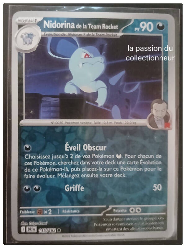 Carte pokémon de Nidorina 115/182