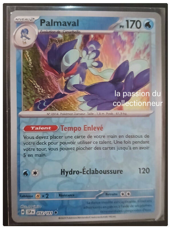 Carte pokémon de Palmaval 052/191