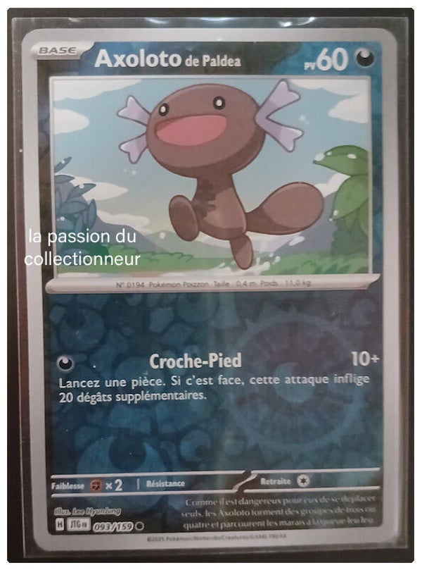 Carte pokémon de Axoloto 093/159