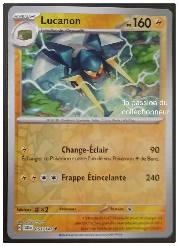 Carte pokémon de Lucanon 053/142