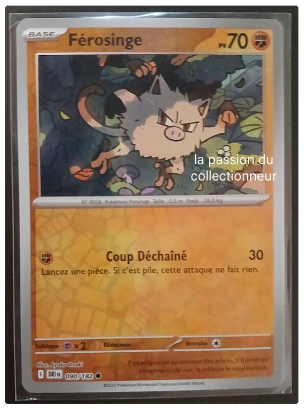 Carte pokémon de Férosinge 090/182