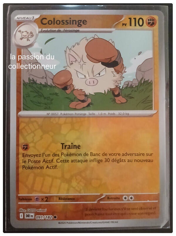 Carte pokémon de Colossinge 091/182