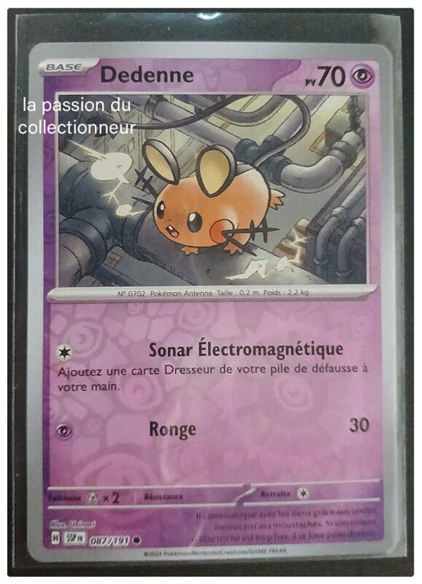 Carte pokémon de Dedenne 087/191