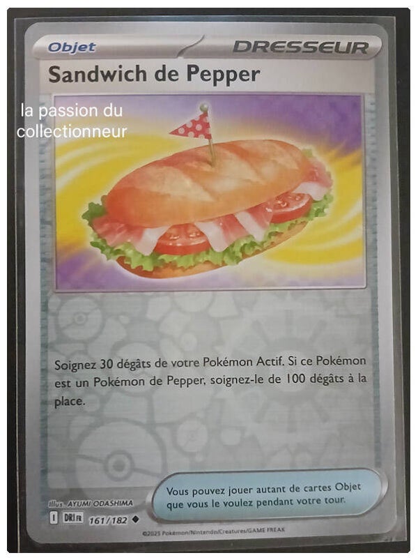 Carte pokémon du Sandwich de Pepper 161/182