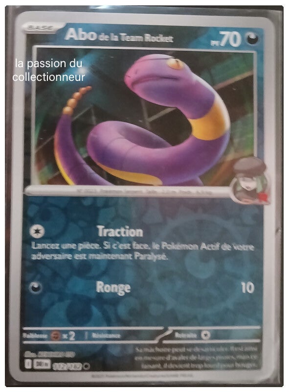 Carte pokémon de Abo 112/182