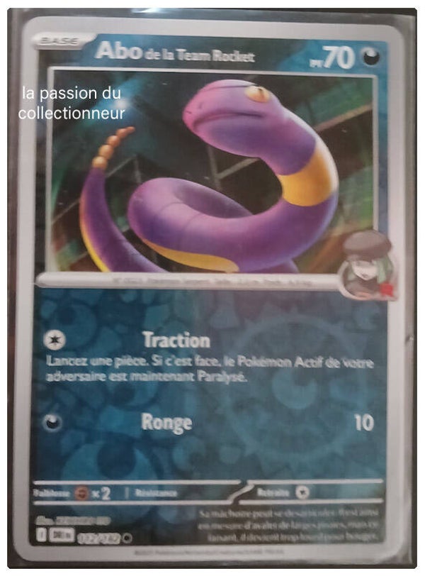 Carte pokémon de Abo 112/182