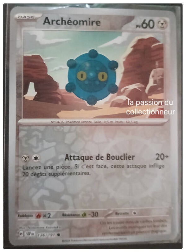 Carte pokémon de Archéomire 126/191