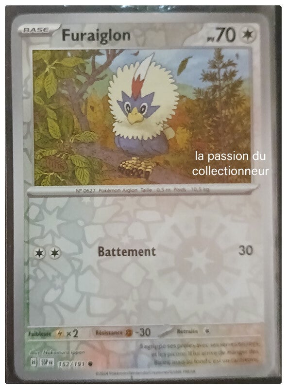 Carte pokémon de Furaiglon 152/191