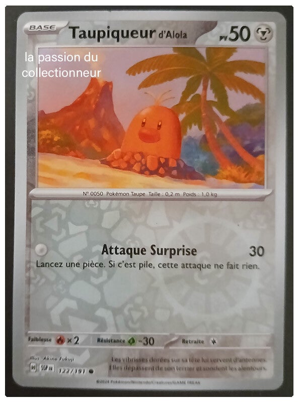 Carte pokémon de Taupiqueur 122/191