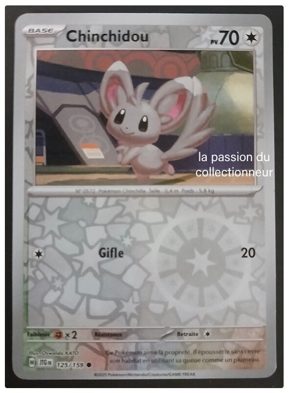 Carte pokémon de Chinchidou 125/159