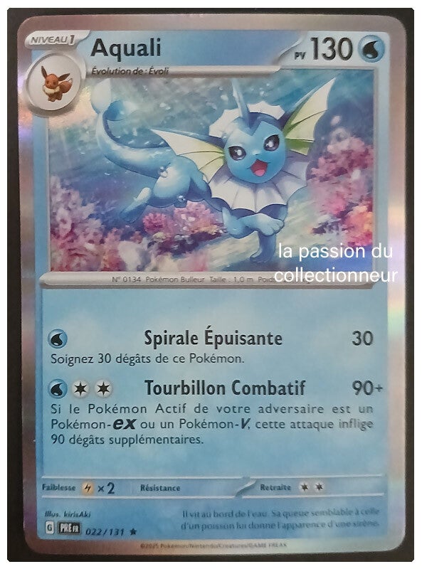Carte pokémon de Aquali 022/131