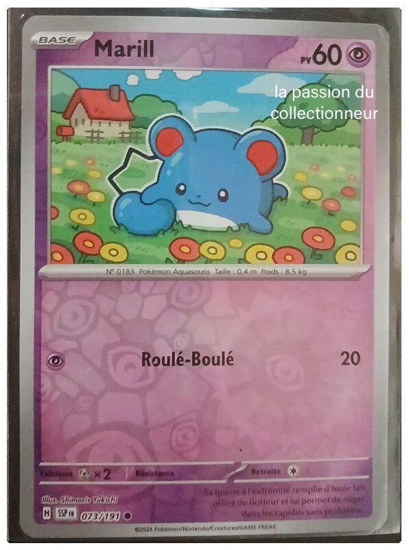 Carte pokémon de Marill 073/191