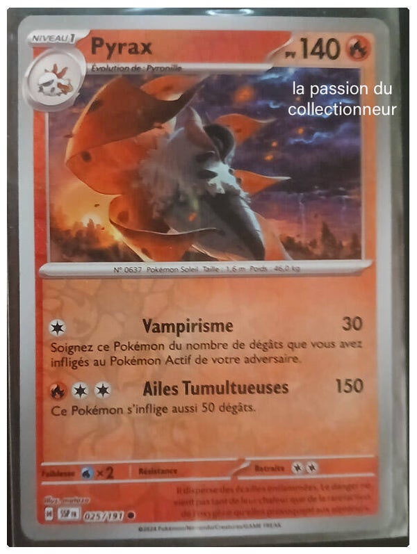 Carte pokémon de Pyrax 025/191