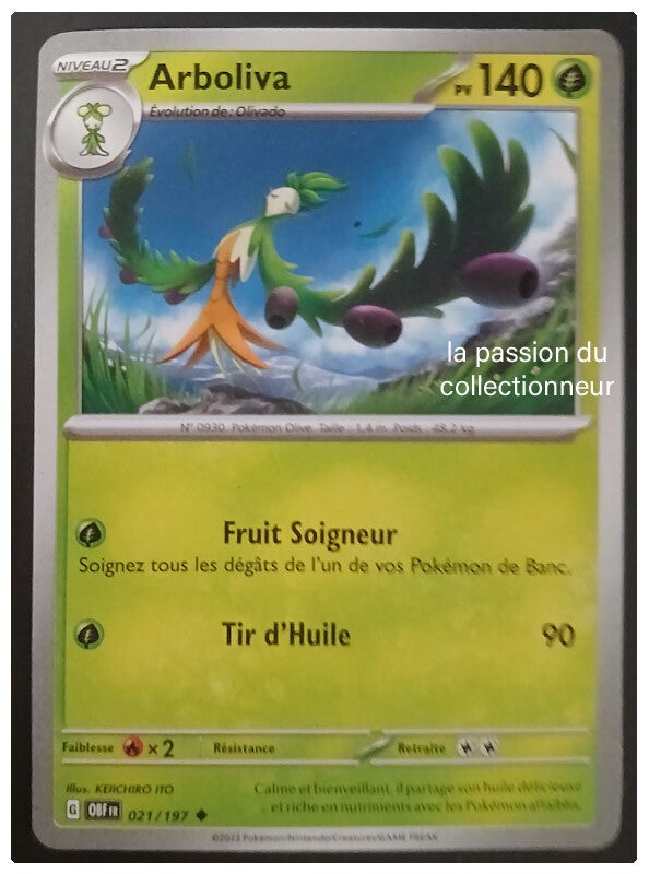 Carte pokémon de Arboliva 021/197