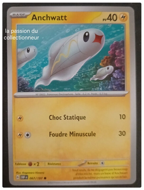 Carte pokémon de Anchwatt 067/197