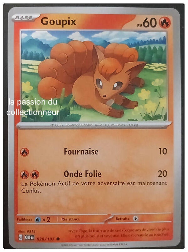 Carte pokémon de Goupix 028/197
