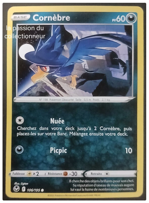 Carte pokémon de Cornébre 106/195