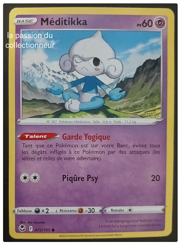 Carte pokémon de Méditikka 072/195